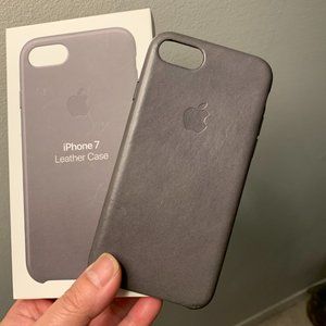 iPhone 7 Leather Case - Storm Gray
